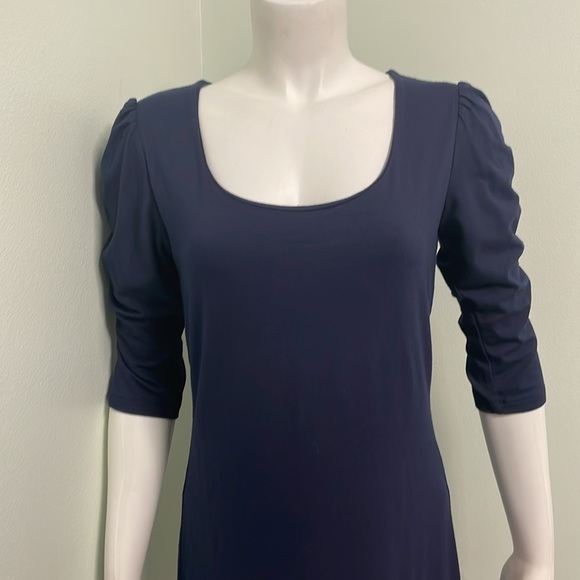 AMANDA UPRICHARD Shift Dress Womens Navy Blue Medium - Picture 2 of 7